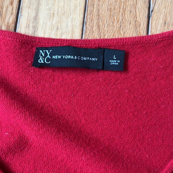 NY & Co ♥️ heart sweater size Large - Picture 4 of 6